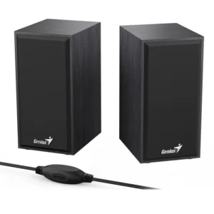 Genius SP-HF180 6W USB Stereo Wooden Speakers Black
