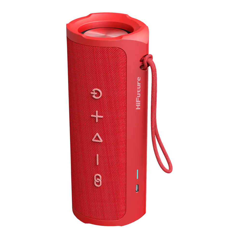 HiFuture Ripple 30W Bluetooth Speaker - Red - Image 5